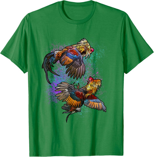 Peleas De Gallos Cockfighter Game Fowl Cockfighting Rooster T-Shirt - T-Shirt | Irish Green