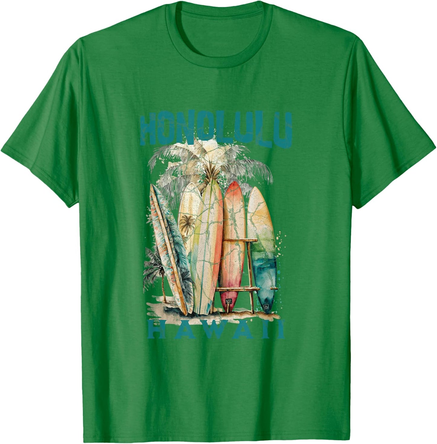 Honolulu Hawaii T-Shirt - T-Shirt | Irish Green
