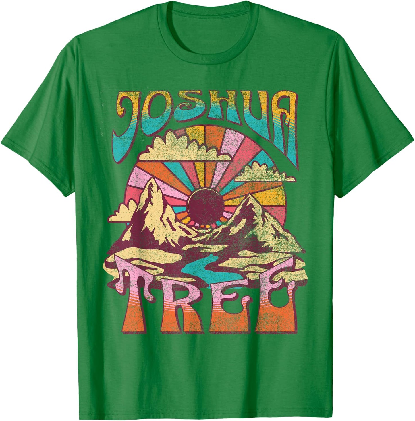 Joshua Tree California Nature Hiking Mountains Outdoors T-Shirt - T-Shirt | Irish Green