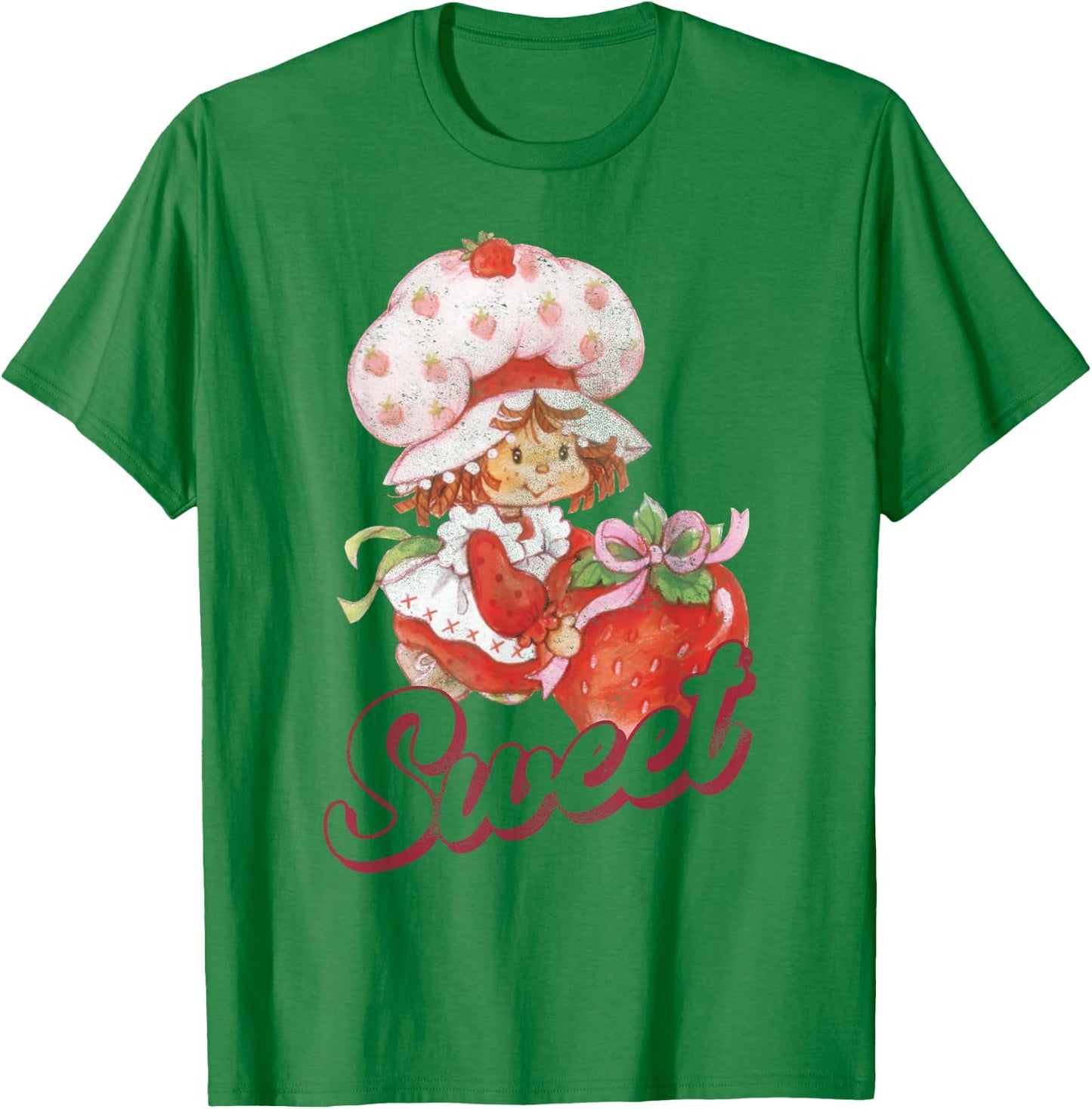Strawberry Shortcake Vintage Sweet Portrait T-Shirt - T-Shirt | Irish Green