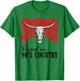 Vintage Western Bull Skull Raised On 90's Country Music T-Shirt - T-Shirt | Irish Green