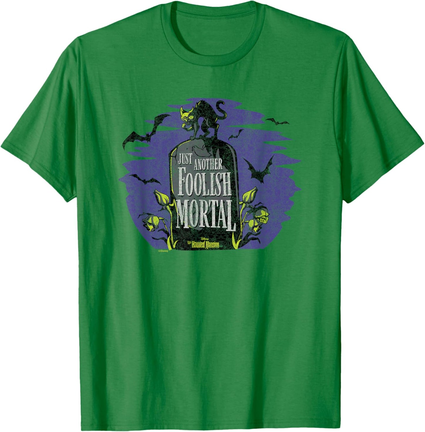 Haunted Mansion Parks Attraction - Another Foolish Mortal T-Shirt - T-Shirt | Irish Green