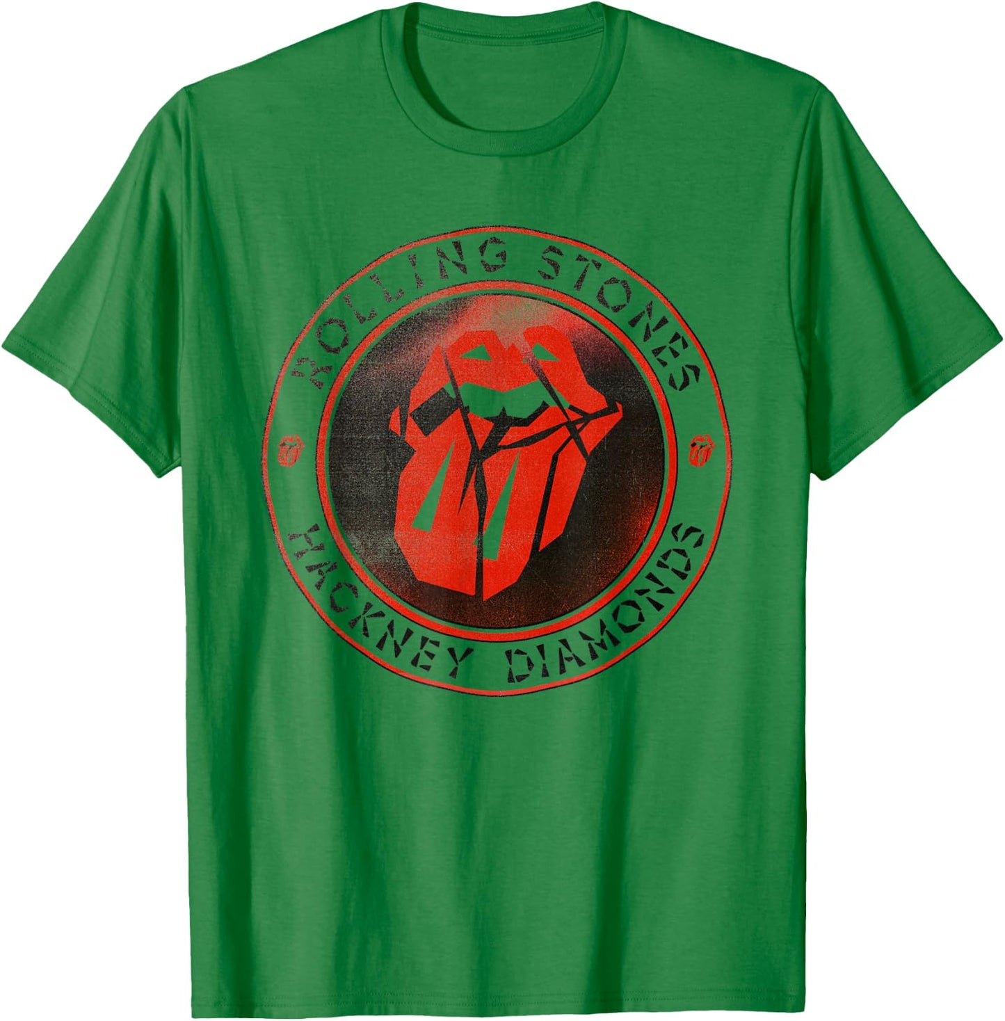 Official The Rolling Stones HD Circle Logo T-Shirt - T-Shirt | Irish Green