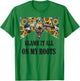 Blame It All On My Roots Vintage Bull Skull Country Music T-Shirt - T-Shirt | Irish Green