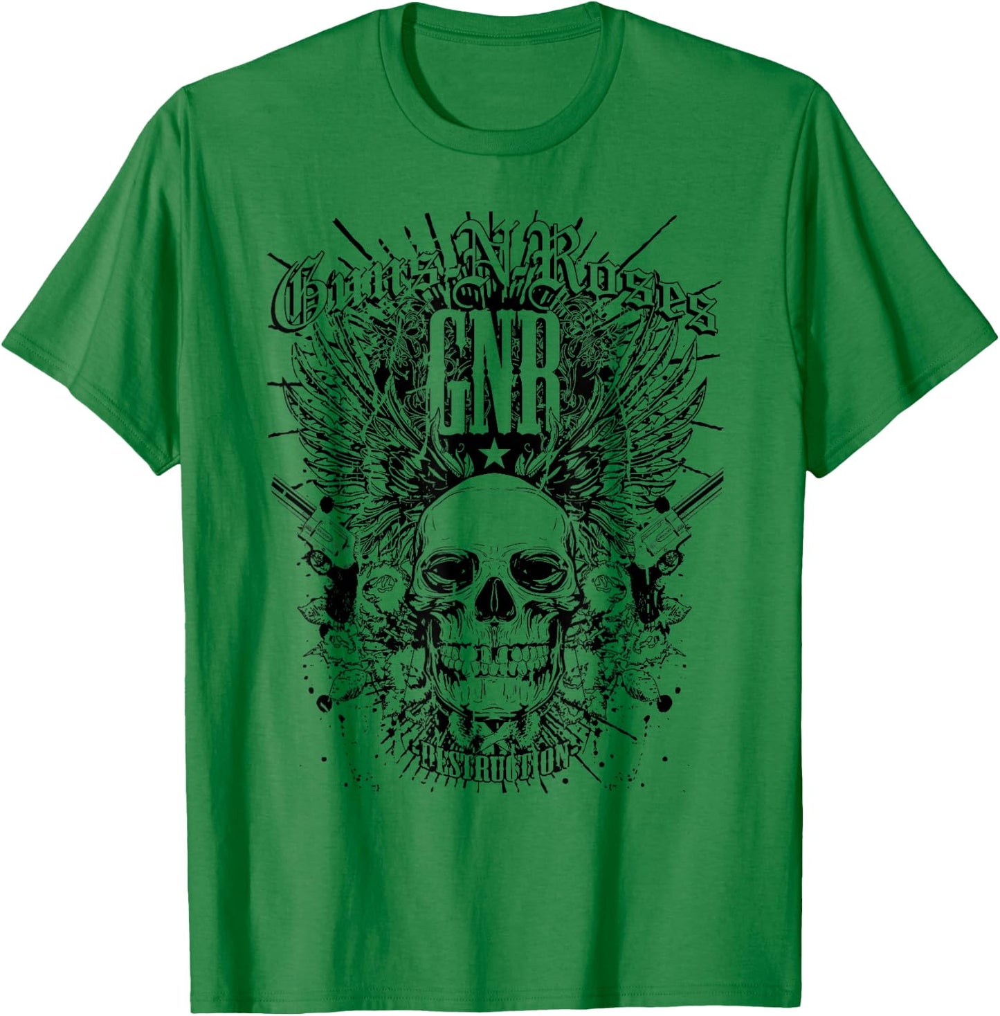 Guns N' Roses Official Destruction T-Shirt - T-Shirt | Irish Green