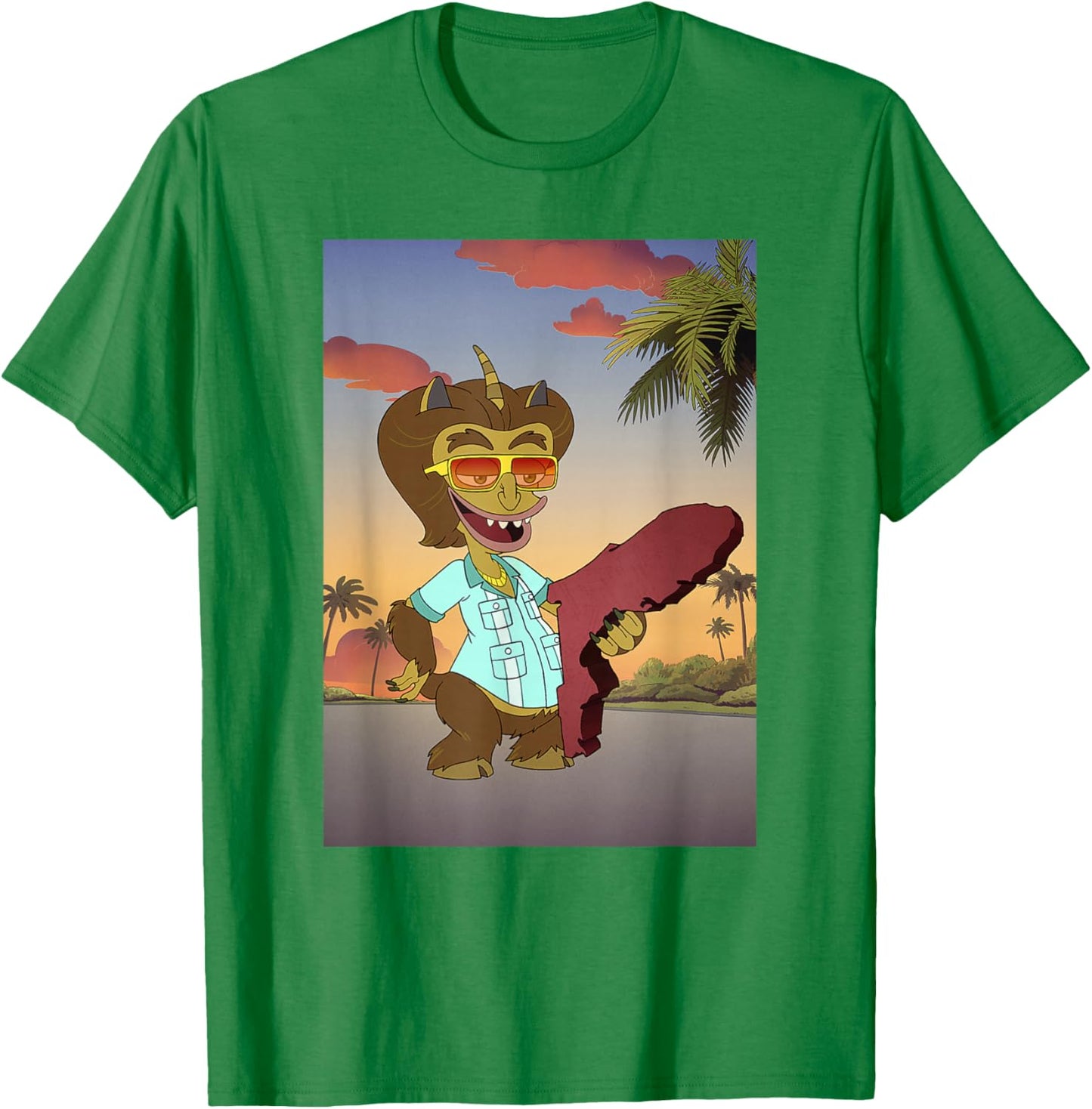 Big Mouth Maury The Hormones Monster State Of Florida T-Shirt - T-Shirt | Irish Green