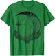 Cute Fairycore Floral Moon Aesthetic Girls Women Graphic T-Shirt - T-Shirt | Irish Green