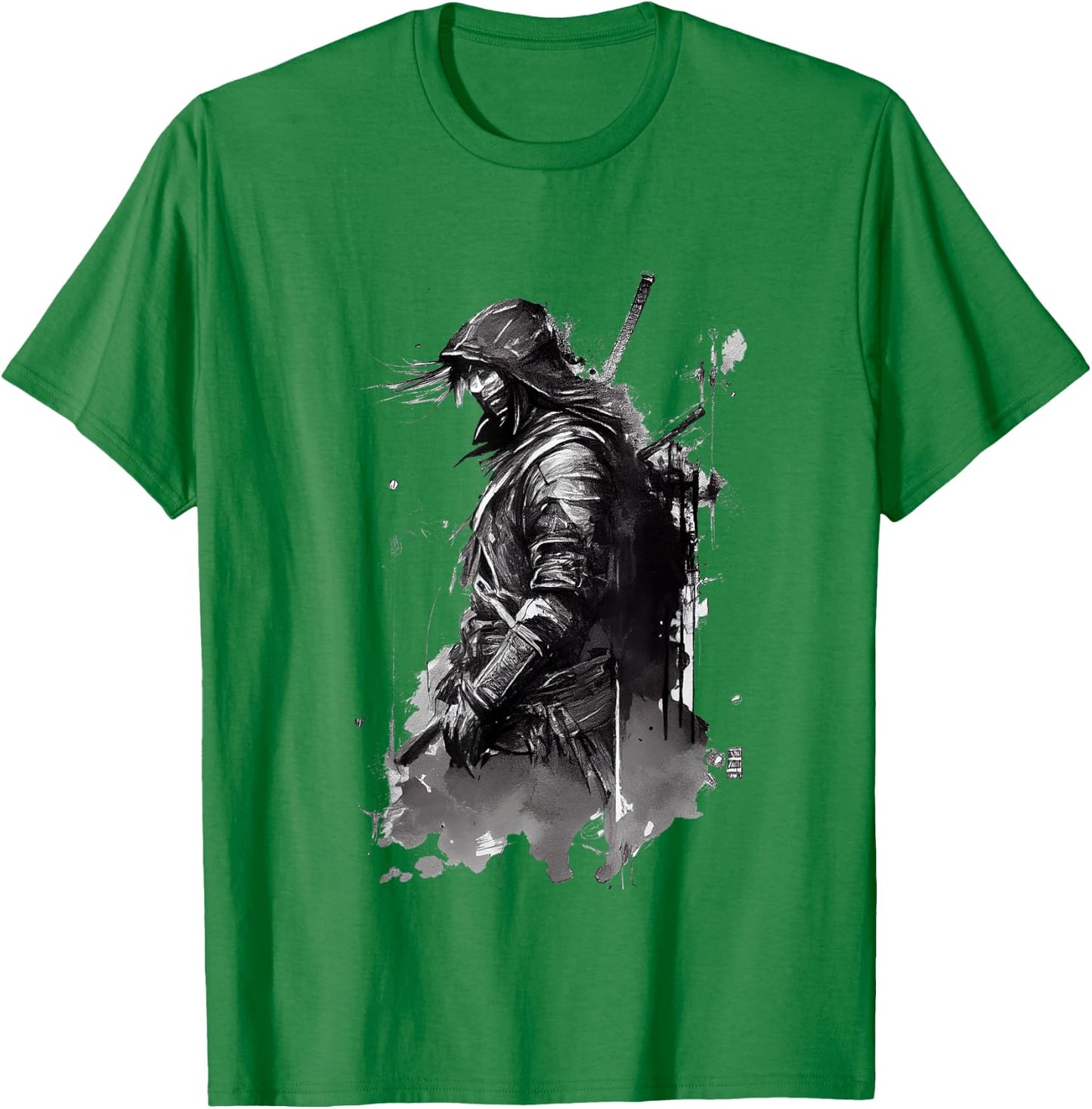 Ronin Samurai Warrior T-Shirt - T-Shirt | Irish Green