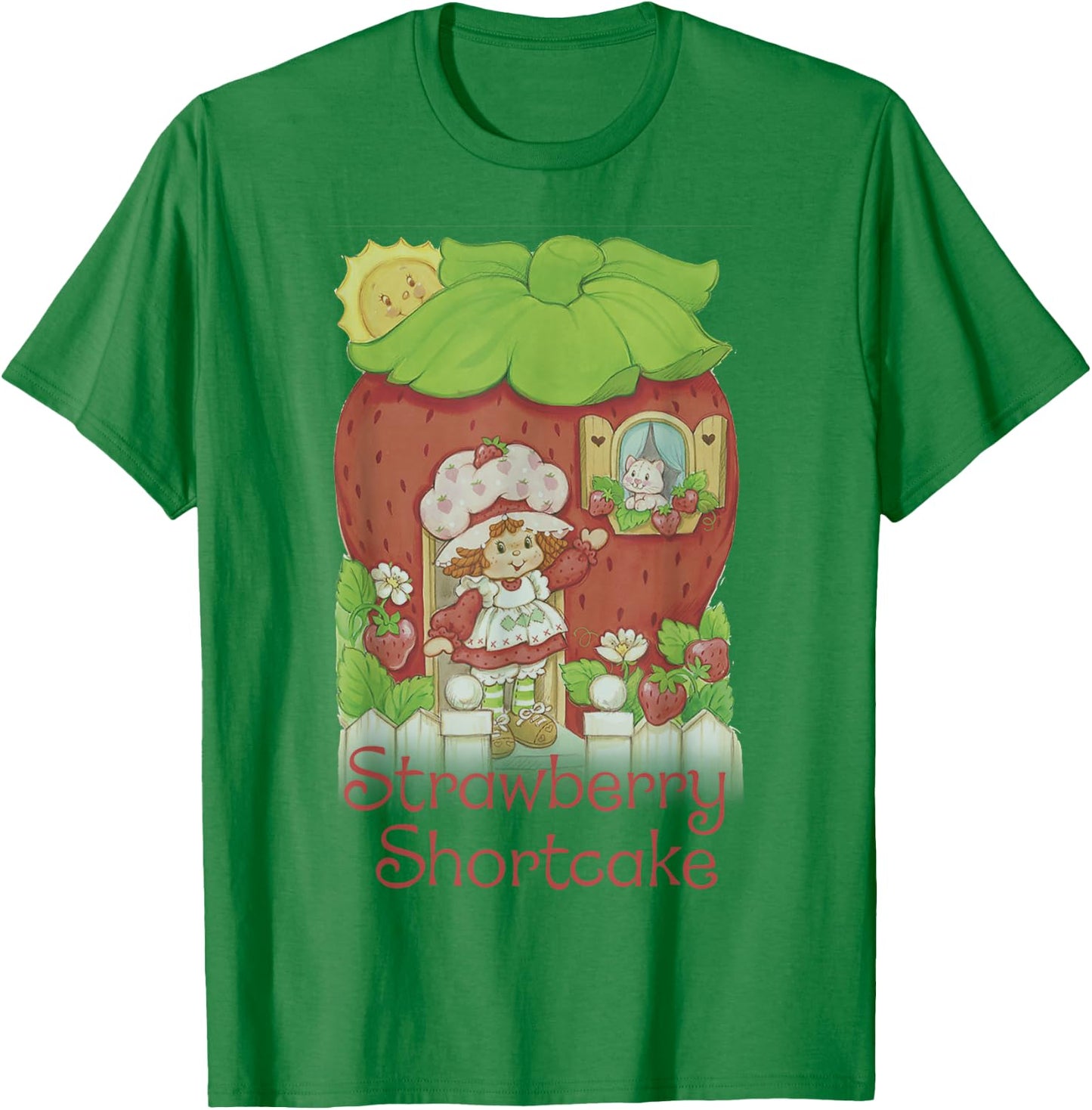 Strawberry Shortcake Berry House Poster T-Shirt - T-Shirt | Irish Green