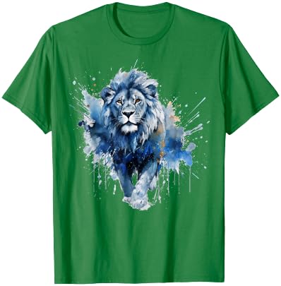 Lion Artwork - Zoo Animal Lion T-Shirt - T-Shirt | Irish Green