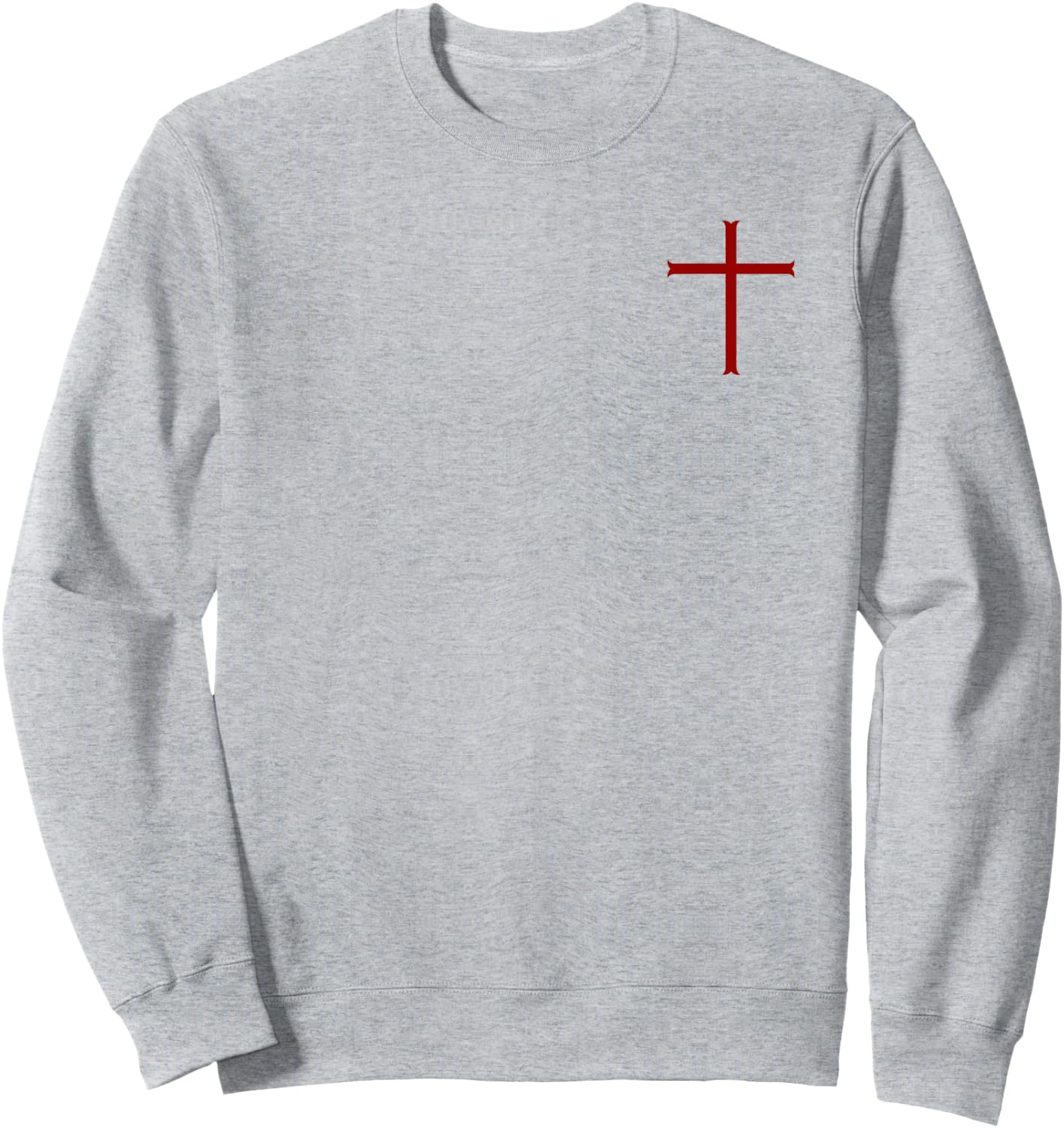 Knights Templar Oath - Christian Cross Sweatshirt - Sweatshirt | Ash