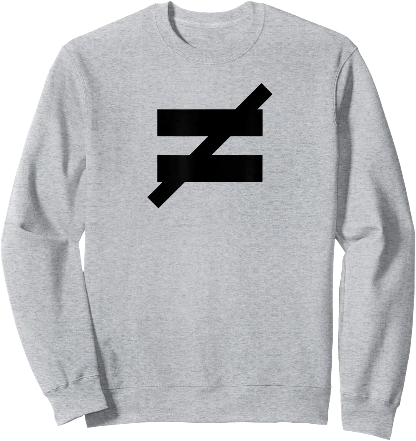 Not Equal - Sign Sweatshirt - Sweatshirt | Ash