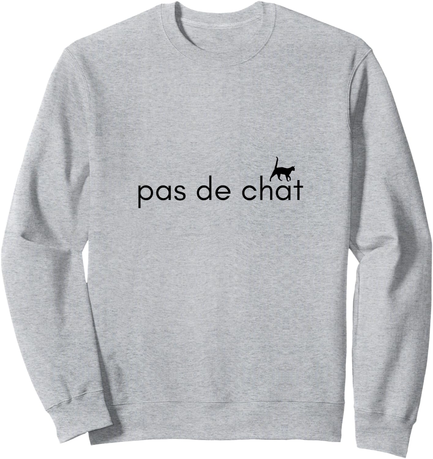 Pas de Chat (Step of the Cat) Ballet French Sweatshirt - Sweatshirt | Ash