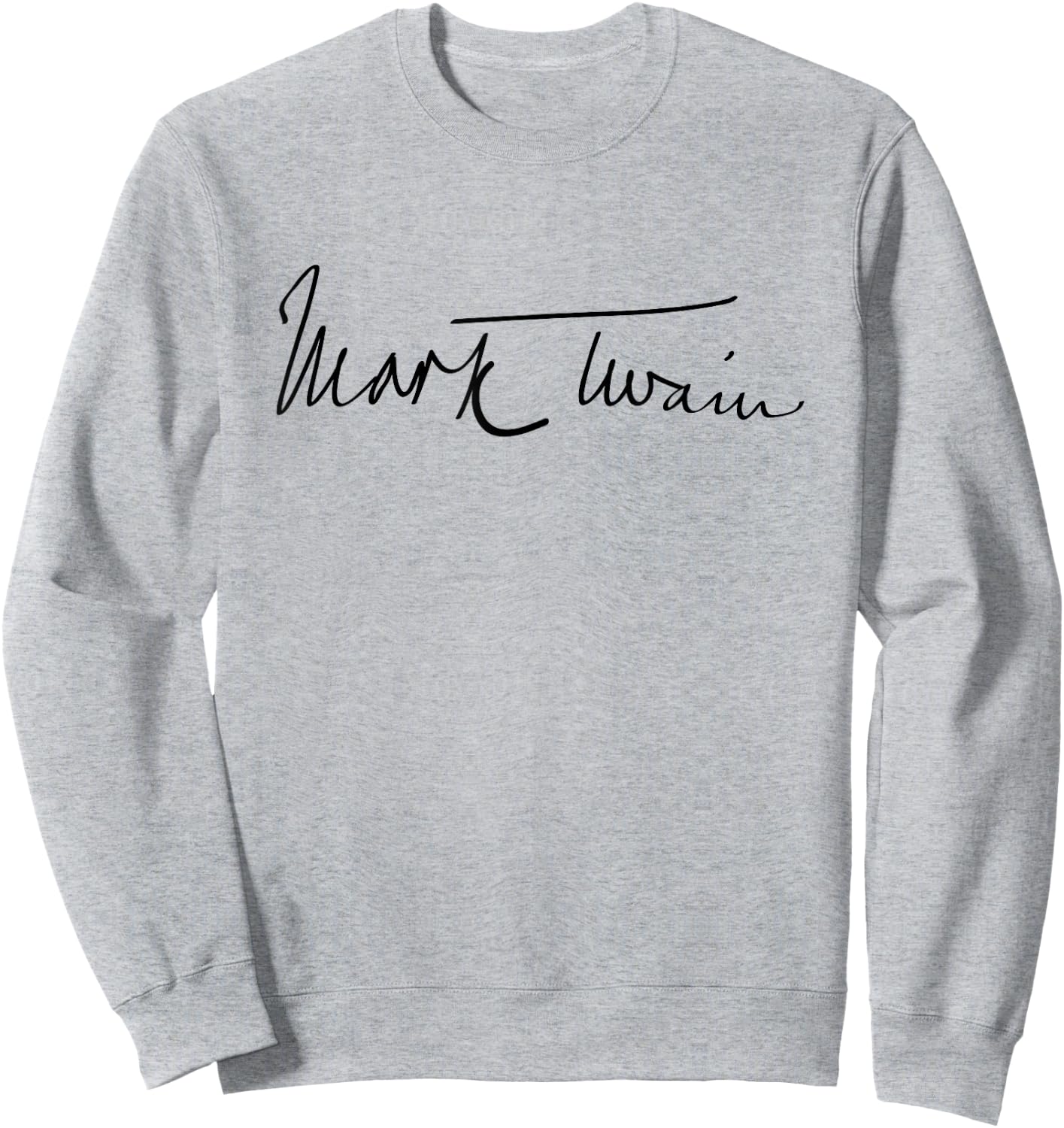 Mark Twain Authentic Signature Sweatshirt - Sweatshirt | Ash