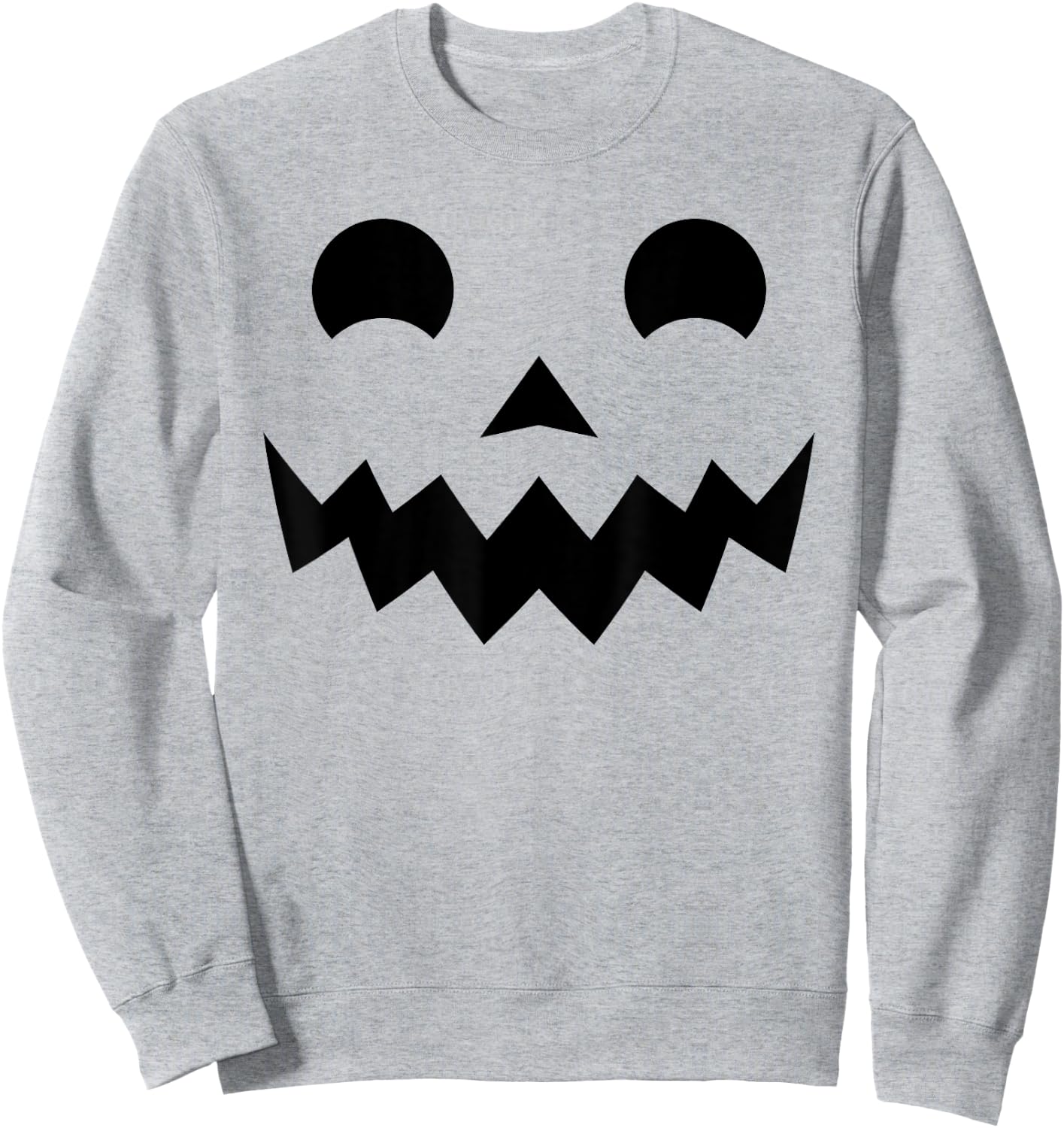 Jack O Lantern Jackolantern Pumpkin Face Funny Halloween Sweatshirt - Sweatshirt | Ash