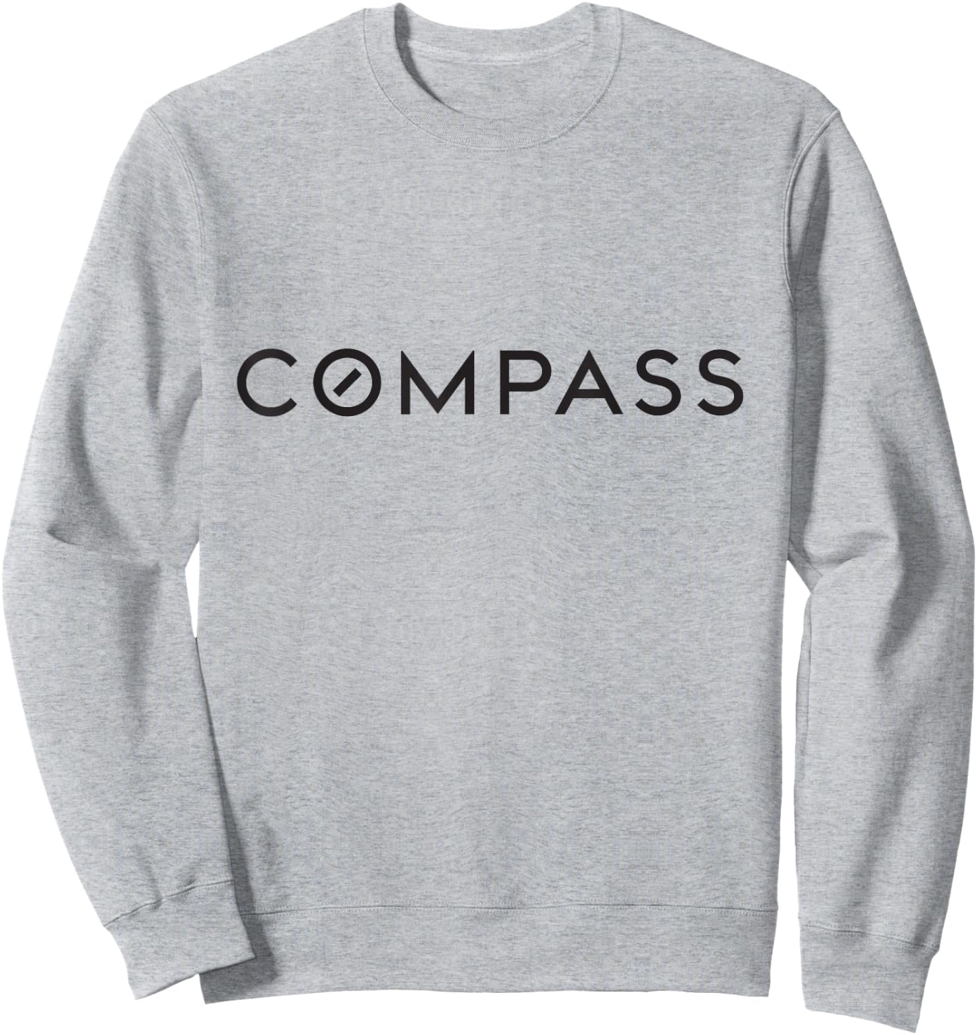 Compass Real Estate - Black Text Logo Sweatshirt - Sweatshirt | Ash
