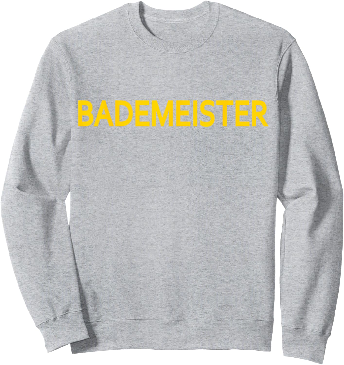 Badmeister Swimming Master Breast Lettering Men Women Sweatshirt - Sweatshirt | Ash