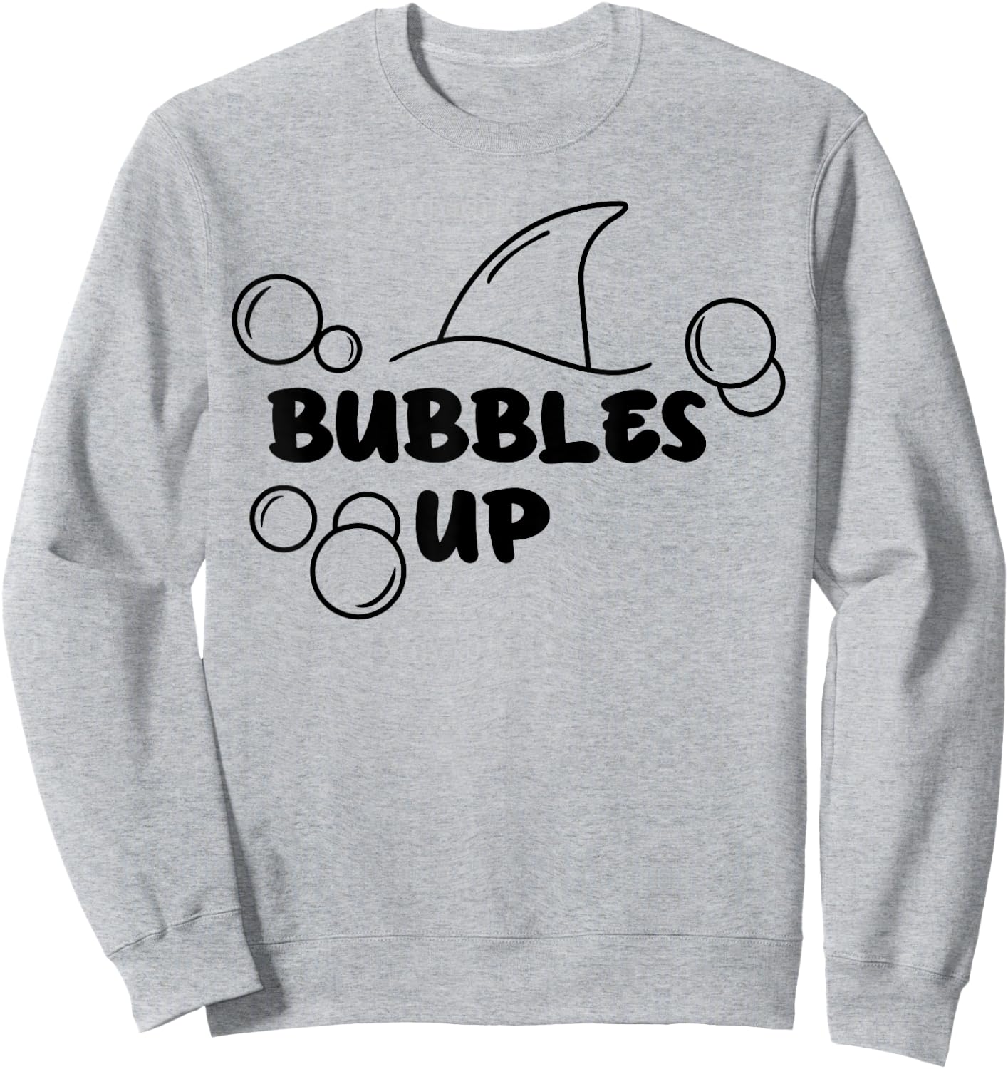 Shark Bubbles Up Sweatshirt - Sweatshirt | Ash
