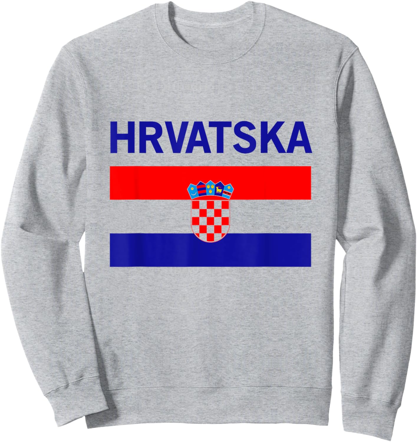 Croatia Flag Hrvatska Sweatshirt - Sweatshirt | Ash