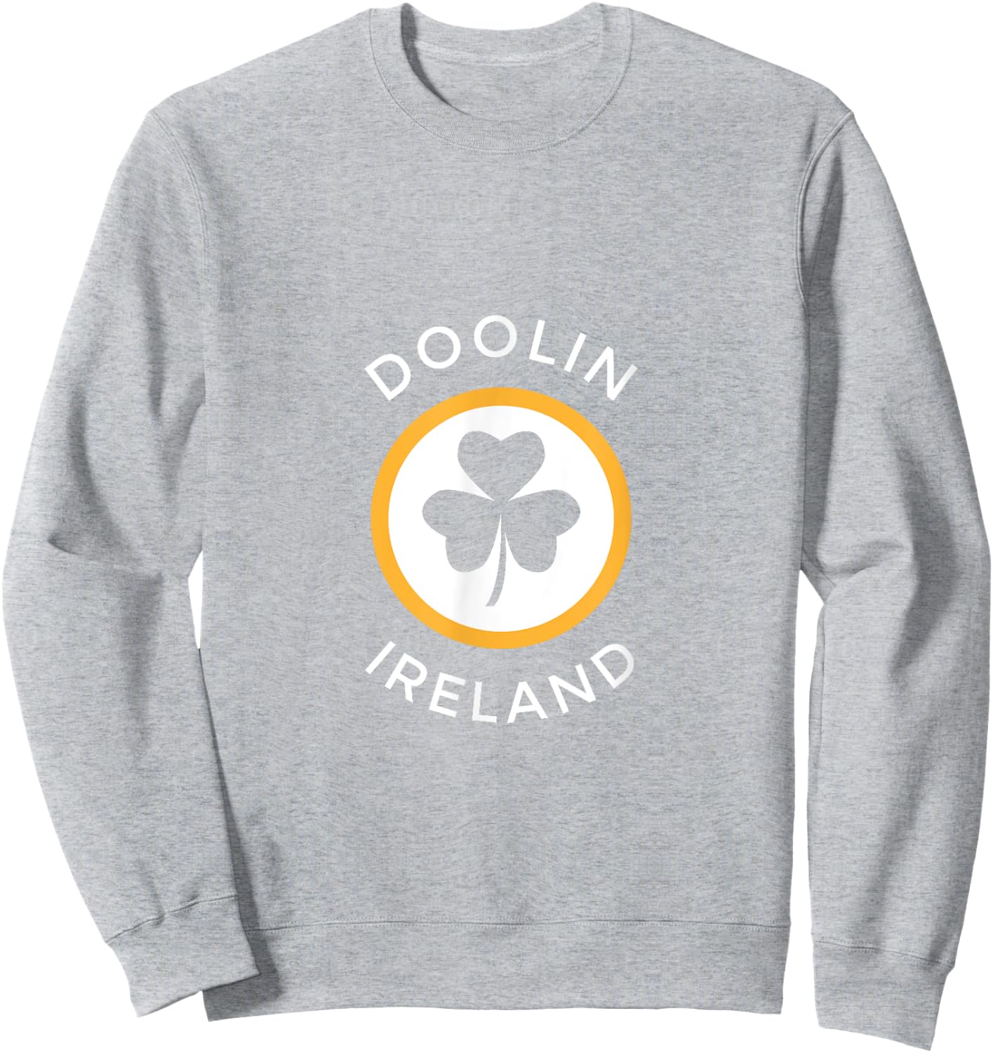 Doolin Clare Shamrock Ireland Souvenir Sweatshirt - Sweatshirt | Ash