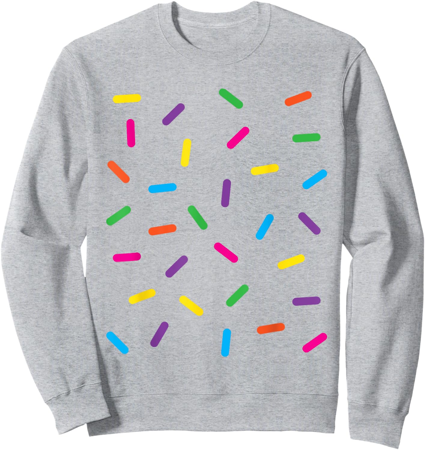Funny Ice Cream Rainbow Sprinkles Jimmies Halloween Costume Men Women Kids Sweatshirt - Sweatshirt | Ash