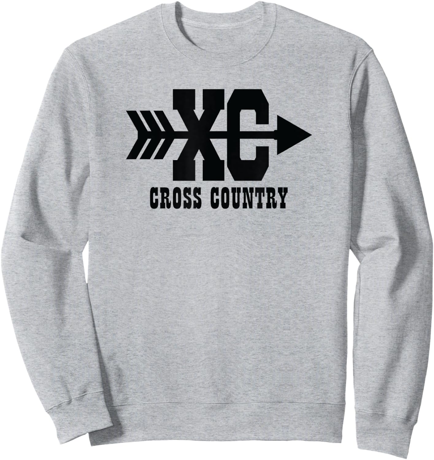 XC - A Cross Country Running Design Sweatshirt - Sweatshirt | Ash