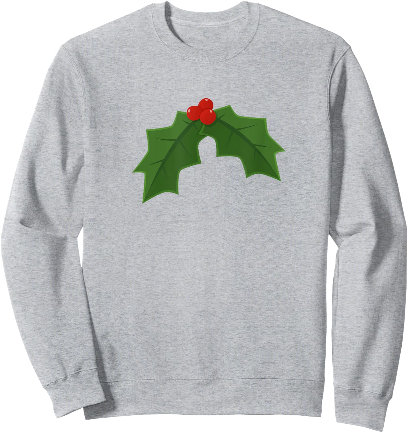 Holly - Holly and berries Christmas Sweatshirt - Sweatshirt | Ash