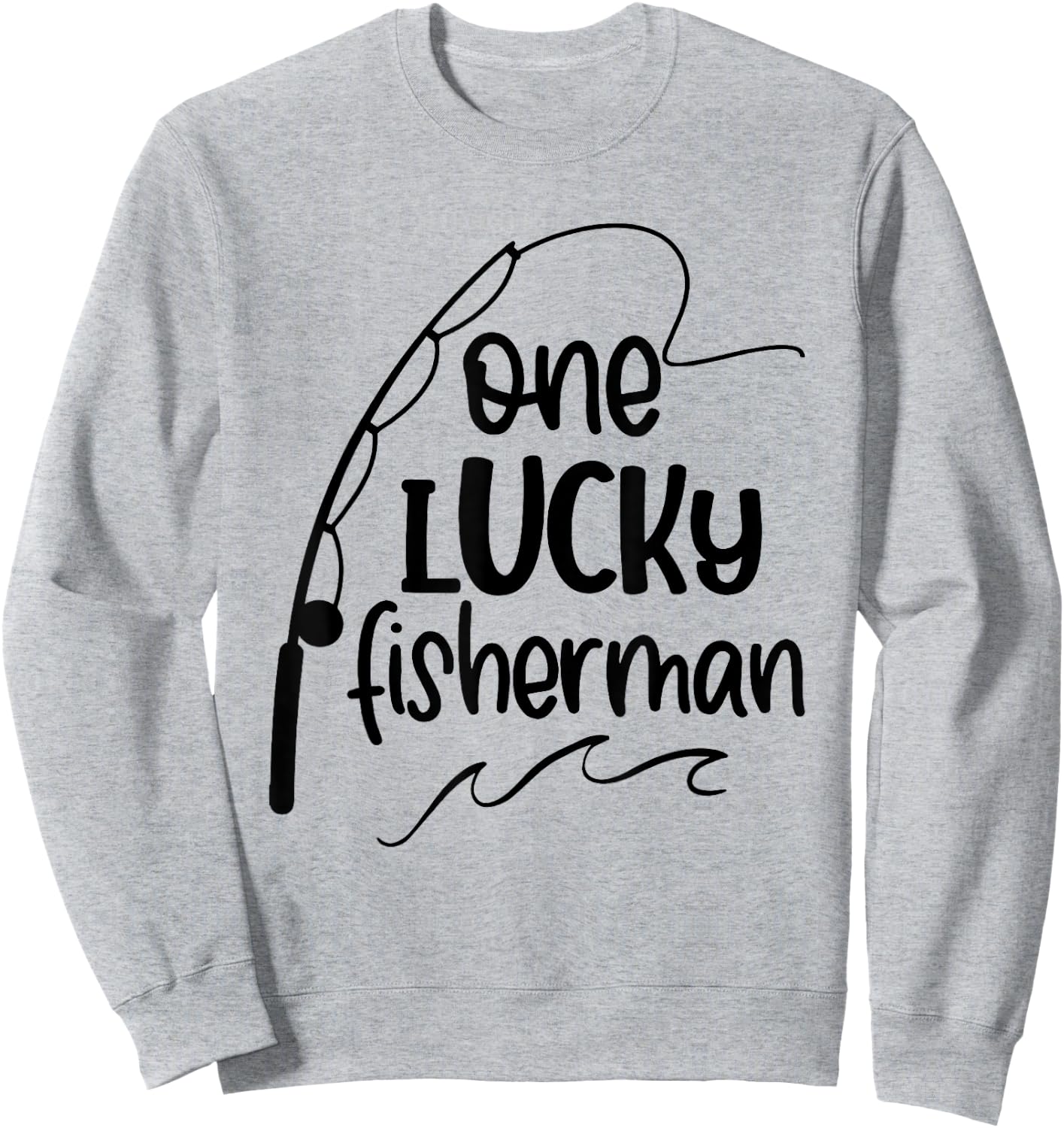 Best Catch of His Life One Lucky Fisherman Couple Matching Sweatshirt - Sweatshirt | Ash