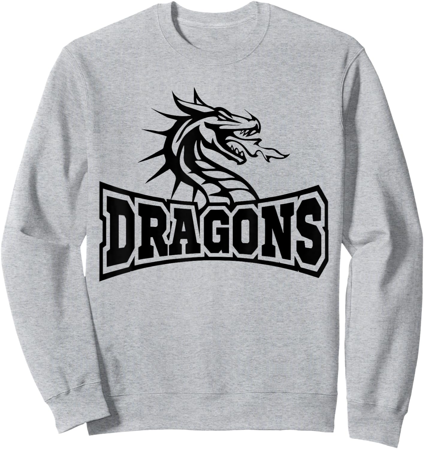 Dragon Teacher Student School Sports Fan Team Spirit Sweatshirt - Sweatshirt | Ash