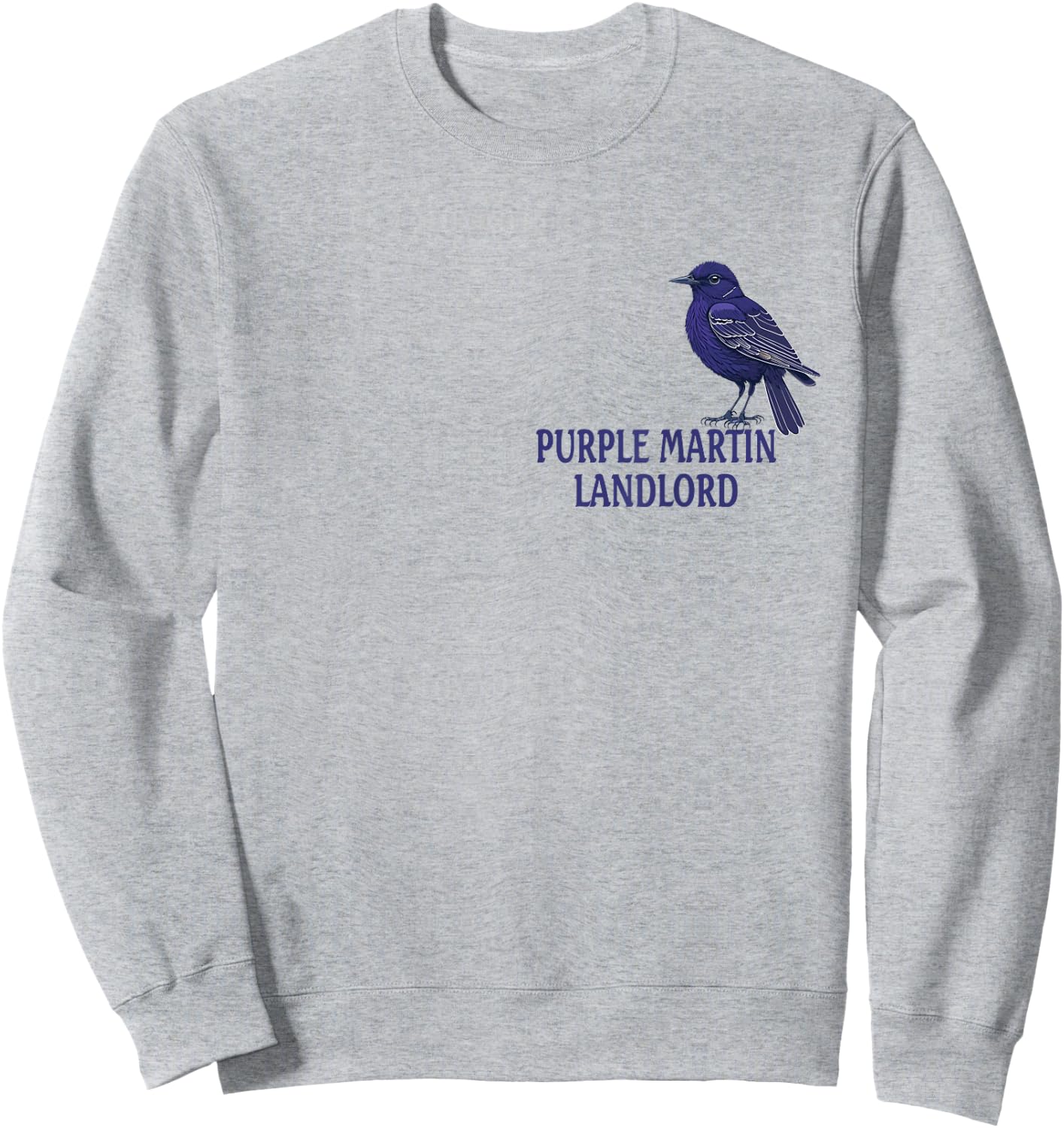 Purple Martin Landlord Purple Martin Birds Lover Adult kids Sweatshirt - Sweatshirt | Ash
