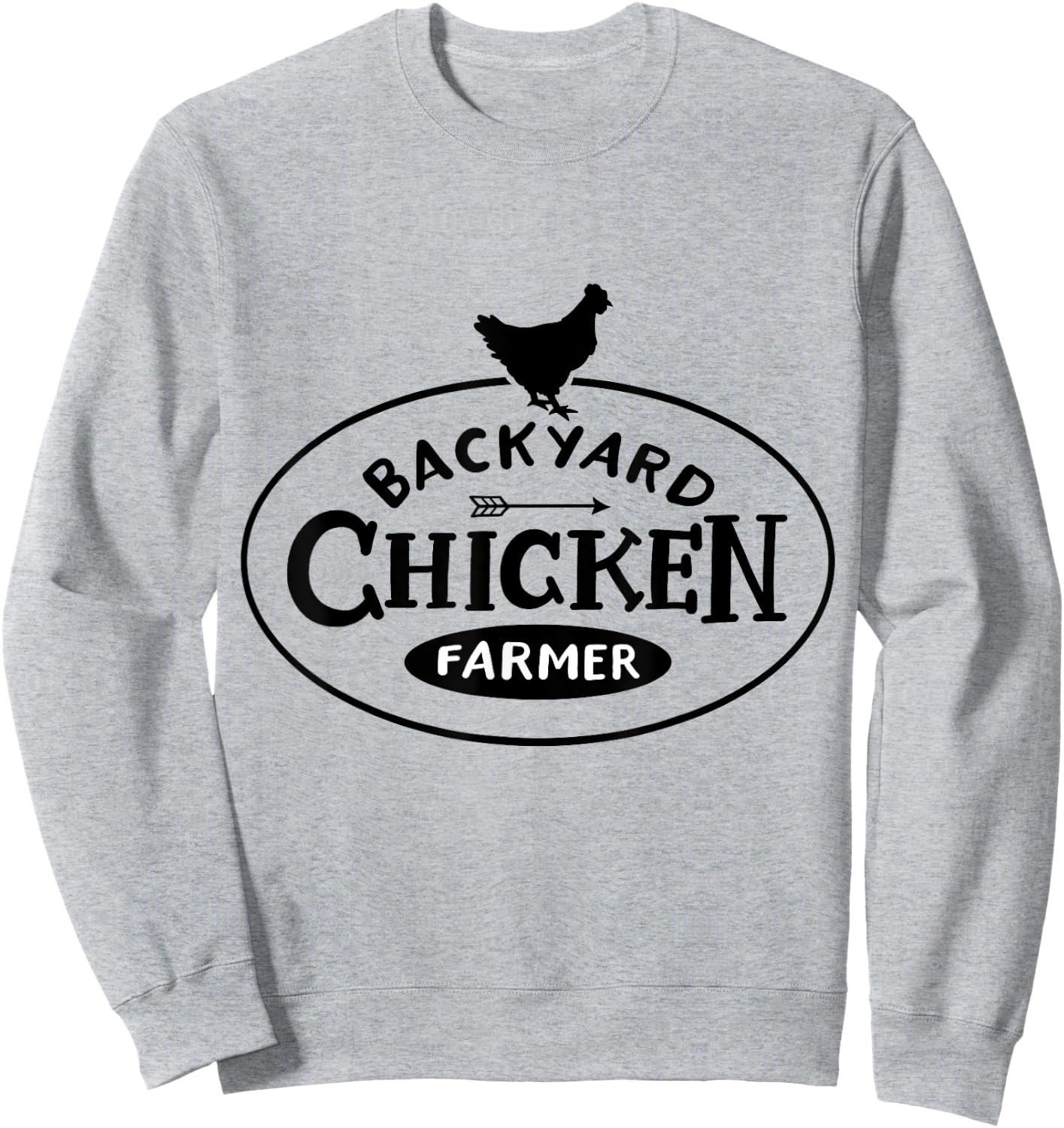 Backyard Chicken Farmer Chicken Lover Cute Sweatshirt - Sweatshirt | Ash