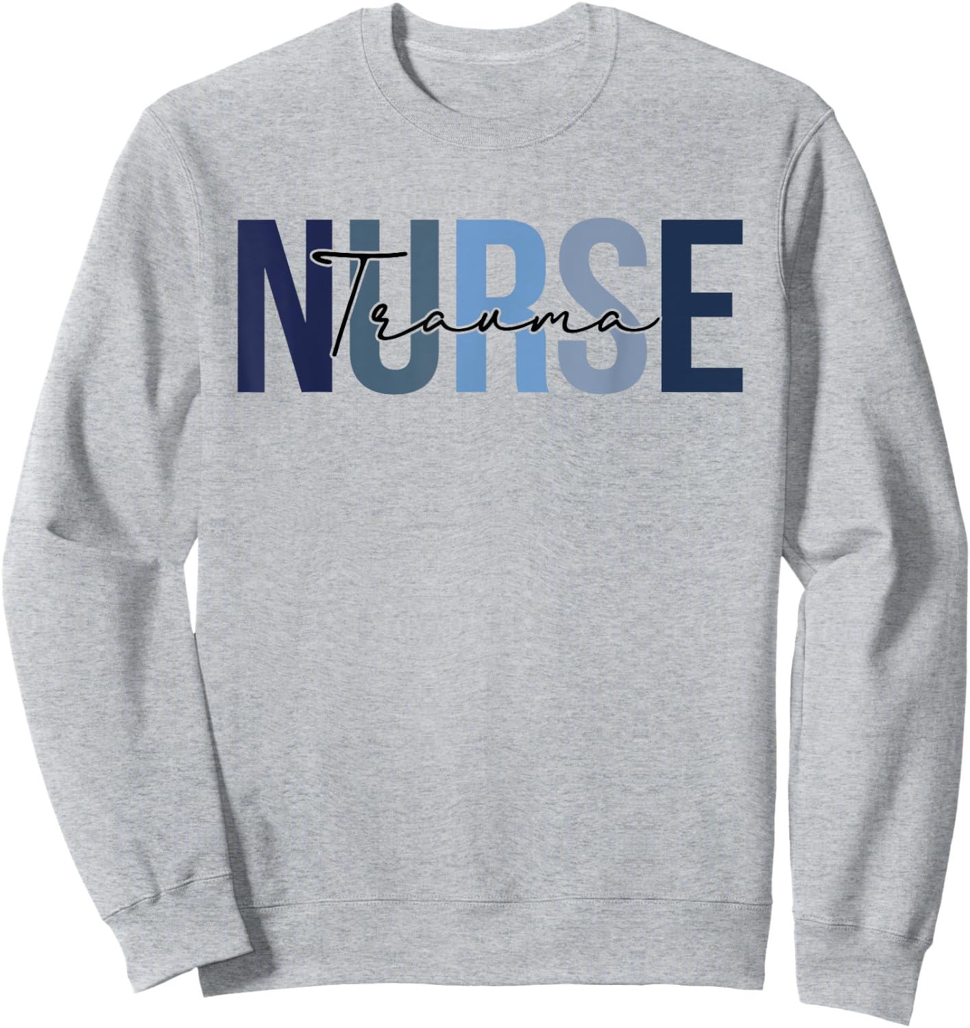Retro Trauma Nurse Gifts Nursing Apparel Sweatshirt - Sweatshirt | Ash