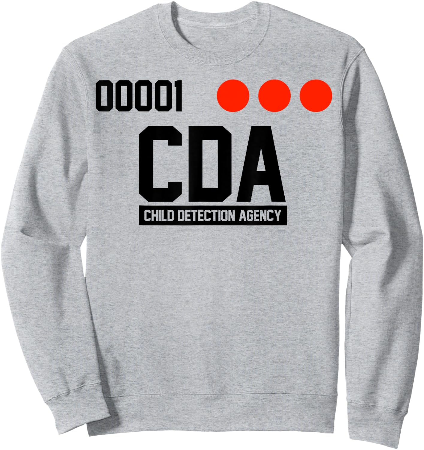 C D A Child Detection Agency Sweatshirt - Sweatshirt | Ash