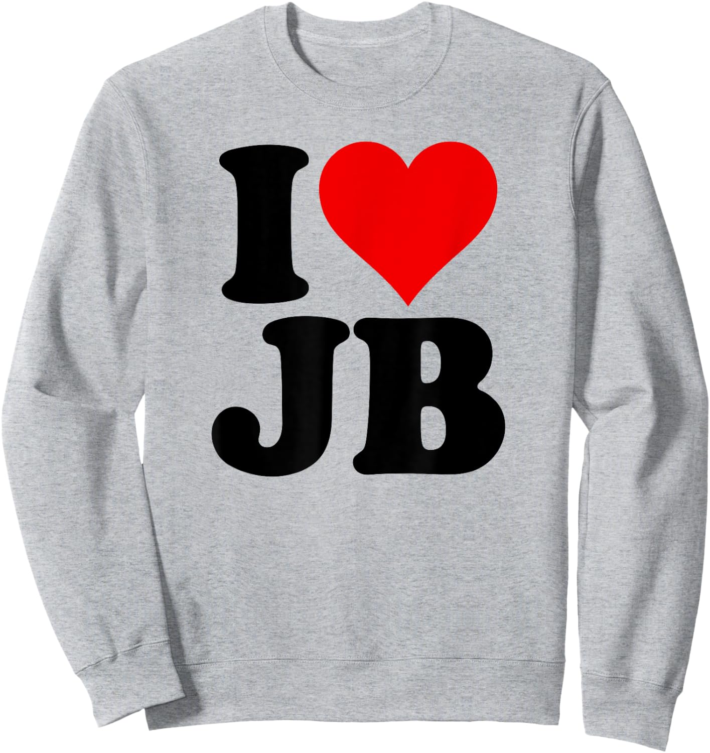I Love Heart Jb J B J.b. Sweatshirt - Sweatshirt | Ash