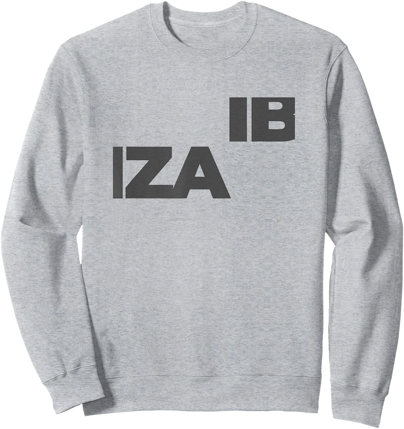 Ibiza Large Text Sweatshirt - Sweatshirt | Ash