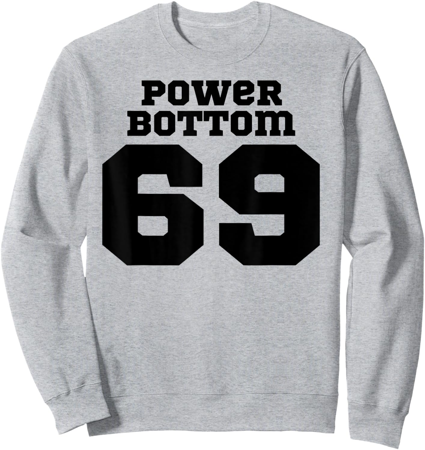 Funny Gay Couple Power Bottom 69 Athletic Sweatshirt - Sweatshirt | Ash
