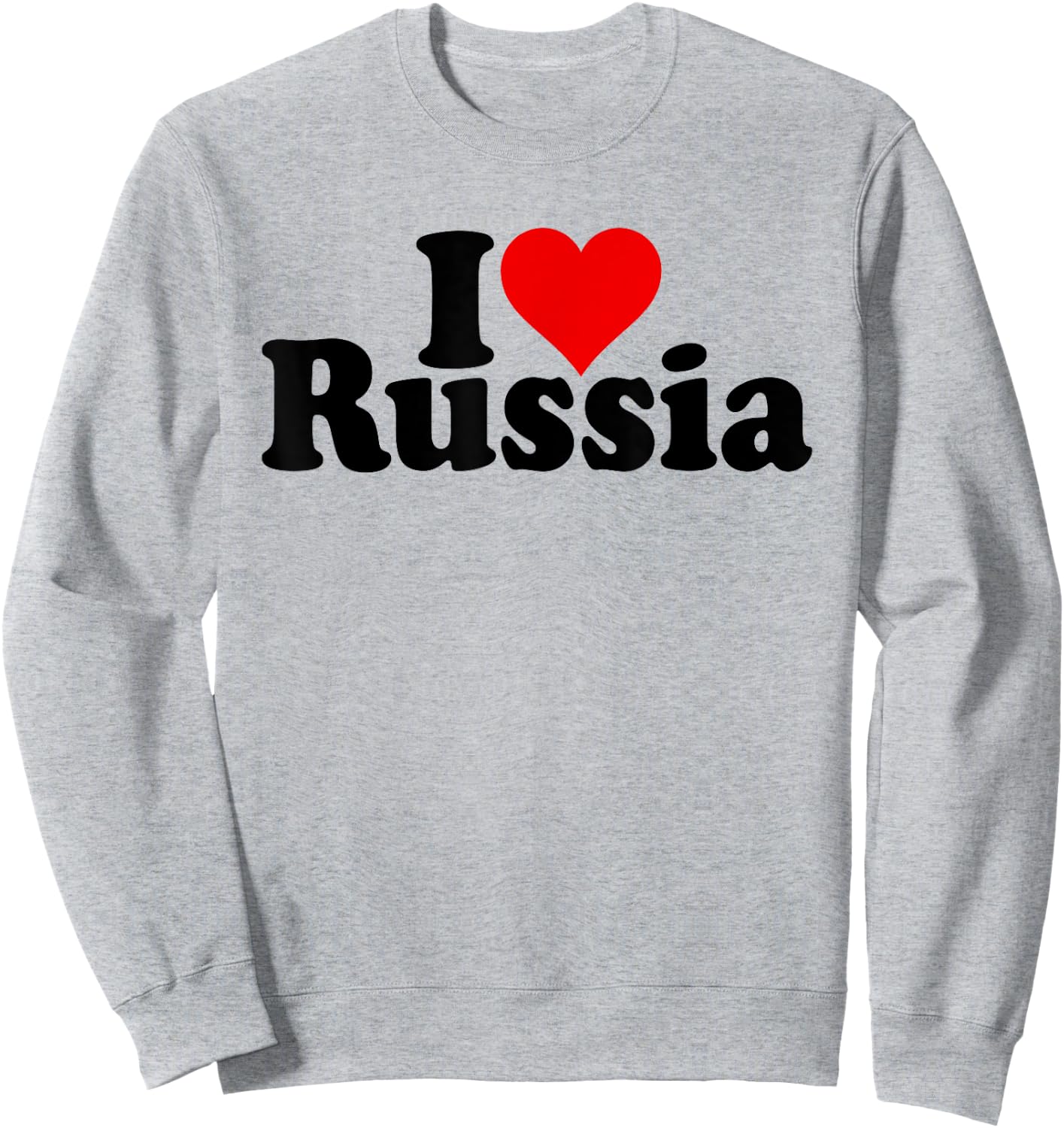 I Love Heart Russia Sweatshirt - Sweatshirt | Ash