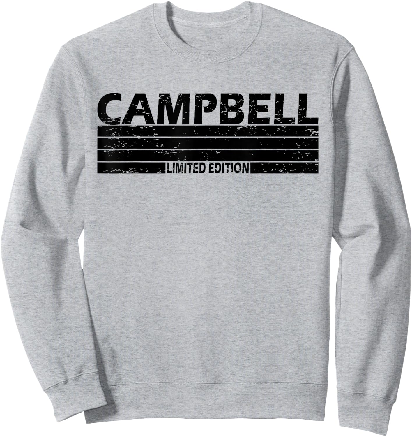 Campbell Surname Limited Edition Retro Vintage Style Sunset Sweatshirt - Sweatshirt | Ash