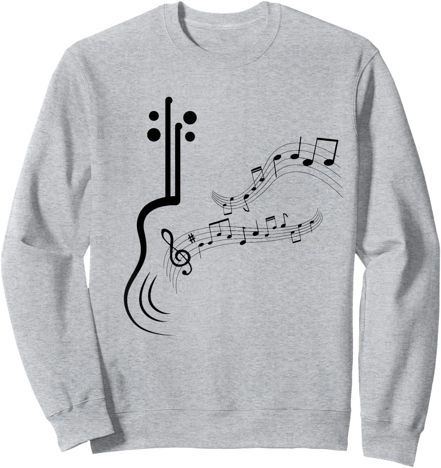 Musical Sheet Music Musicians Clef Sheet Music Sweatshirt - Sweatshirt | Ash