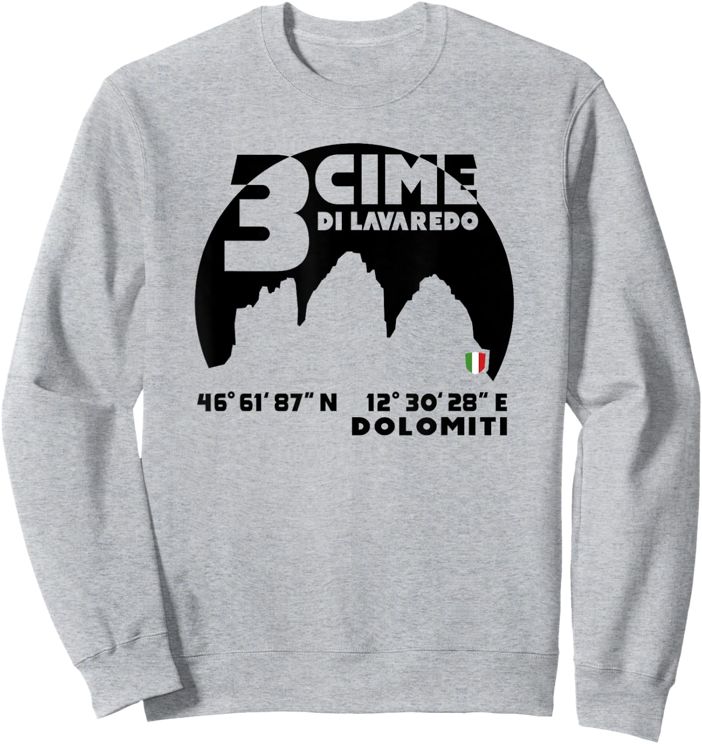 Mount Tre Cime di Lavaredo Dolomites Climb Hike hiking Gifts Sweatshirt - Sweatshirt | Ash