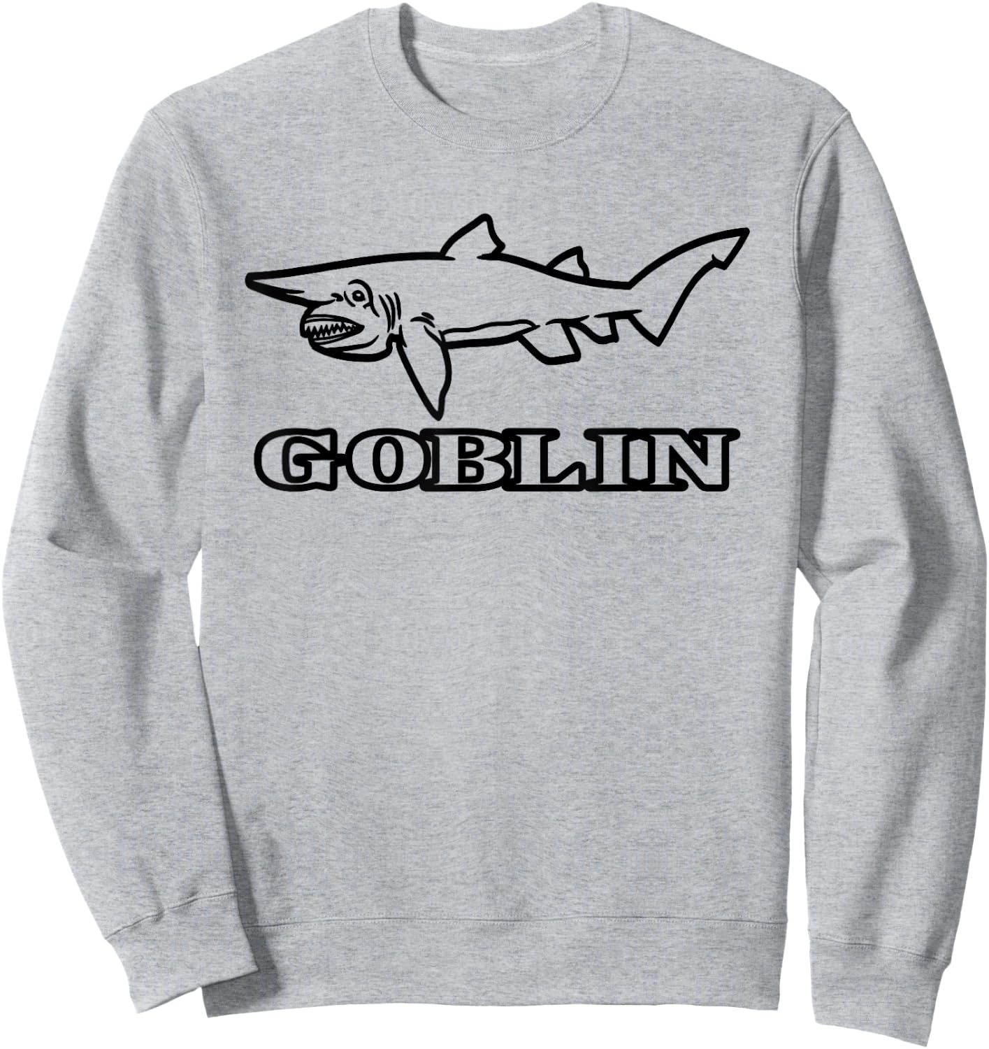 Goblin Shark - Rare Fish Marine Biology Ichthyology Sweatshirt - Sweatshirt | Ash