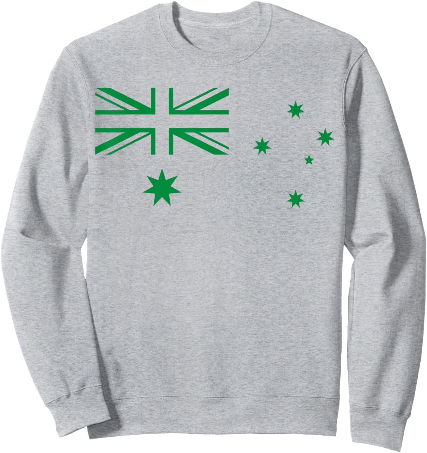 Australia Flag Green and Yellow Sports Athletic Jersey Sweatshirt - Sweatshirt | Ash