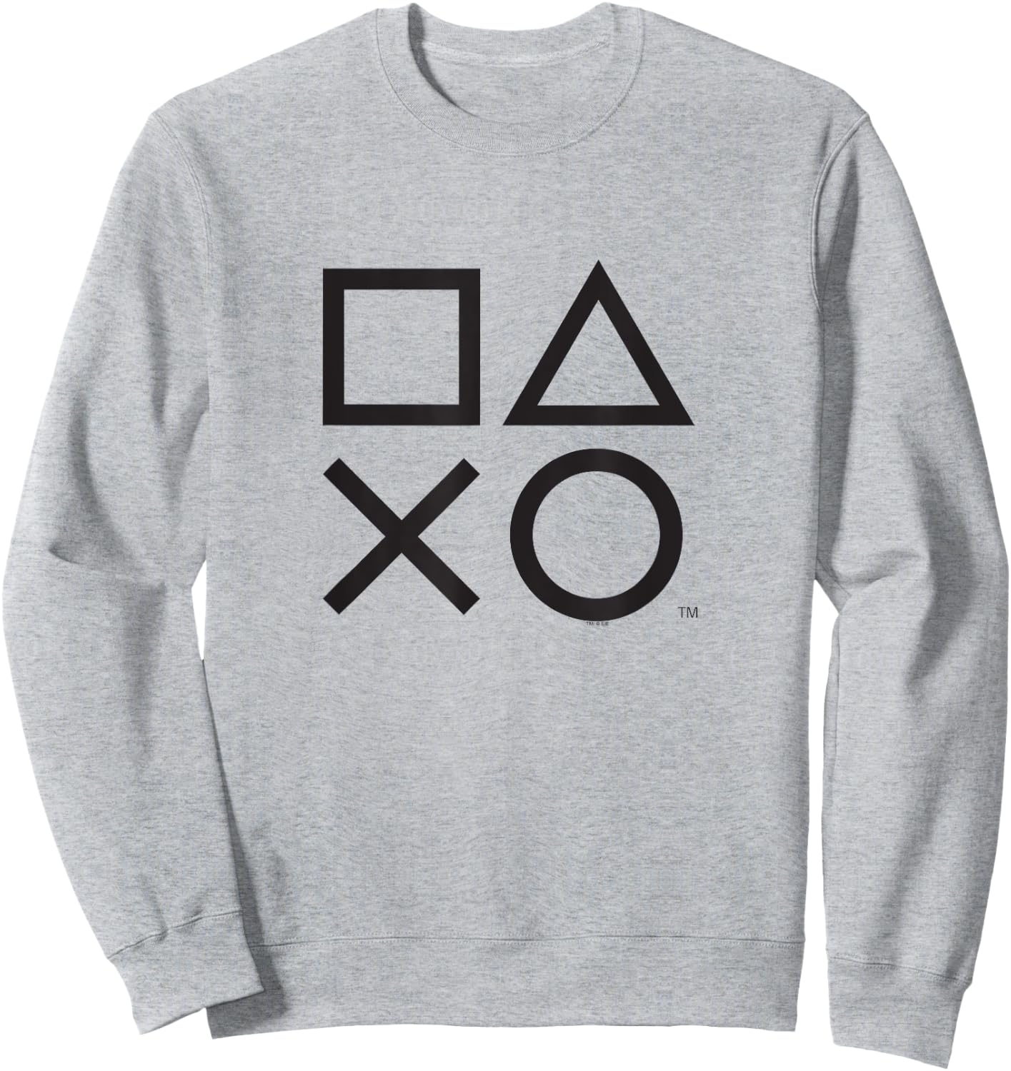 PlayStation PS5 Gamer Controller Icons in Classic Black Sweatshirt - Sweatshirt | Ash