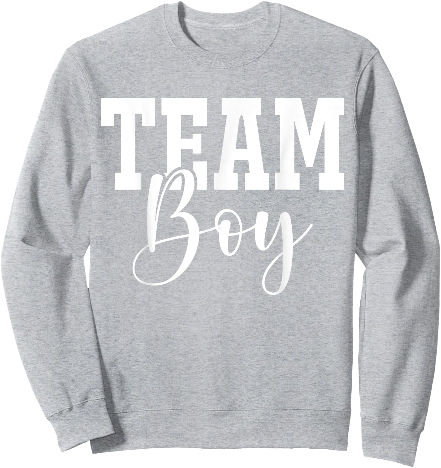 Team Boy Team Girl Blue Gender Reveal Party Matching Family Sweatshirt - Sweatshirt | Ash