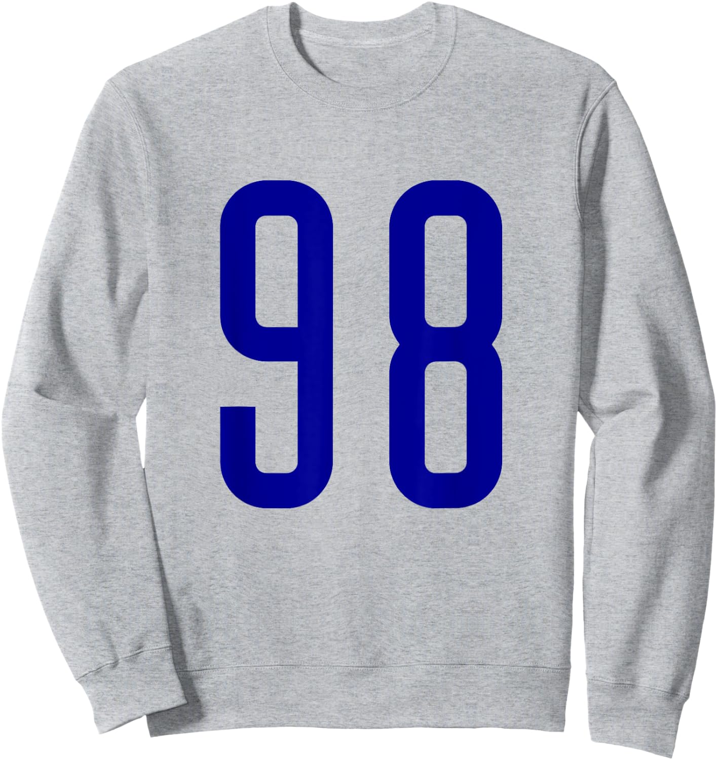 All Sports Fan Favorite Navy Blue Number #98 Jersey Sweatshirt - Sweatshirt | Ash