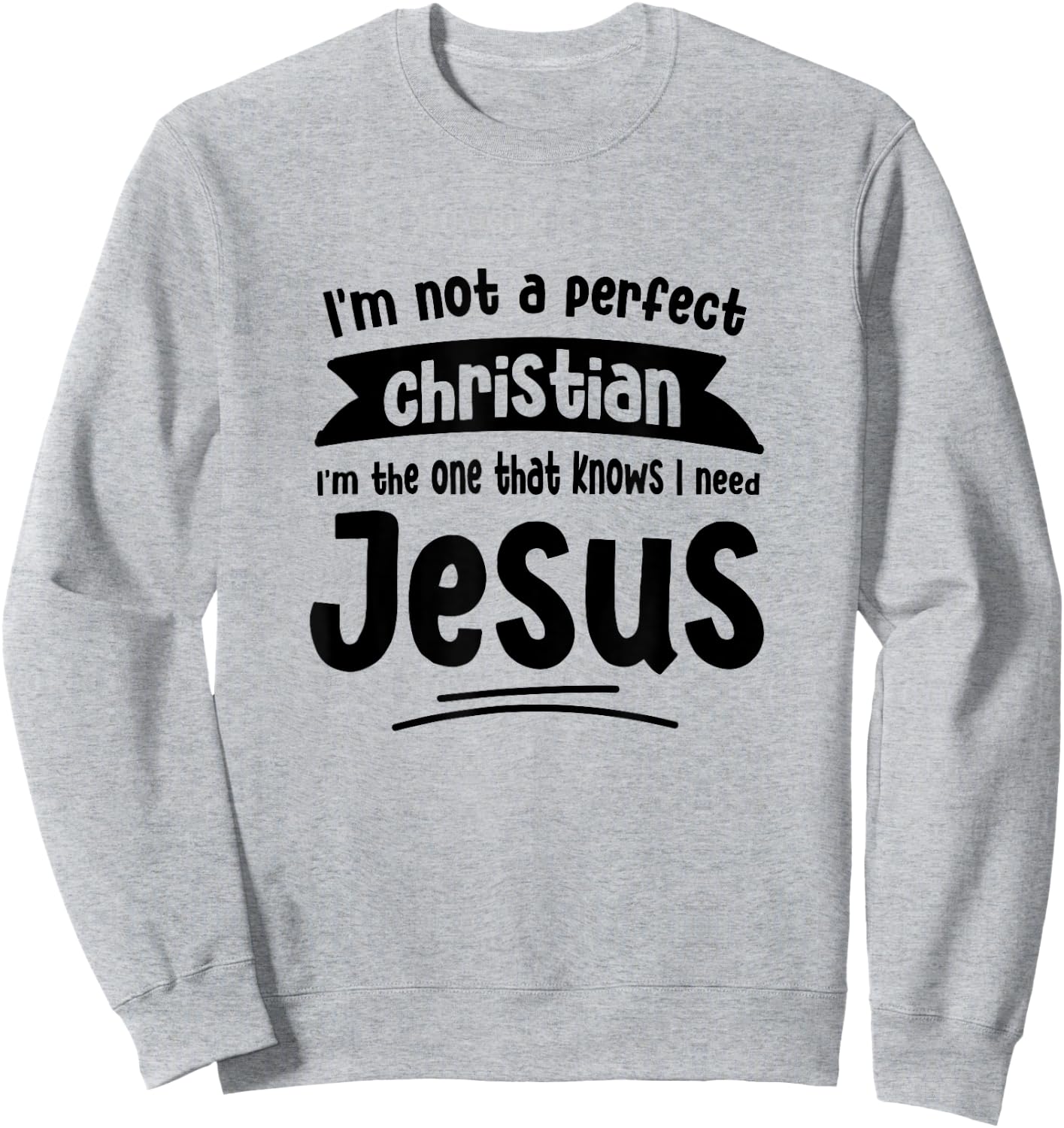 Jesus Woman Youth Man Church Christ Faith in God Lord Jesus Sweatshirt - Sweatshirt | Ash