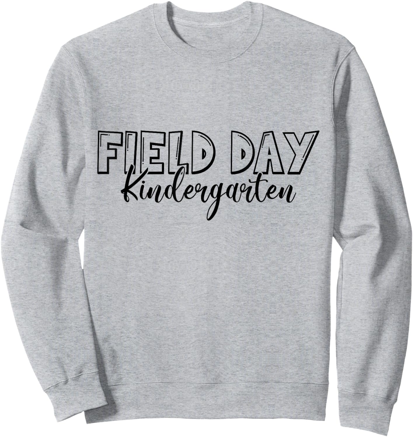 Field Day 2025 Kindergarten school teacher kids Yellow Sweatshirt - Sweatshirt | Ash