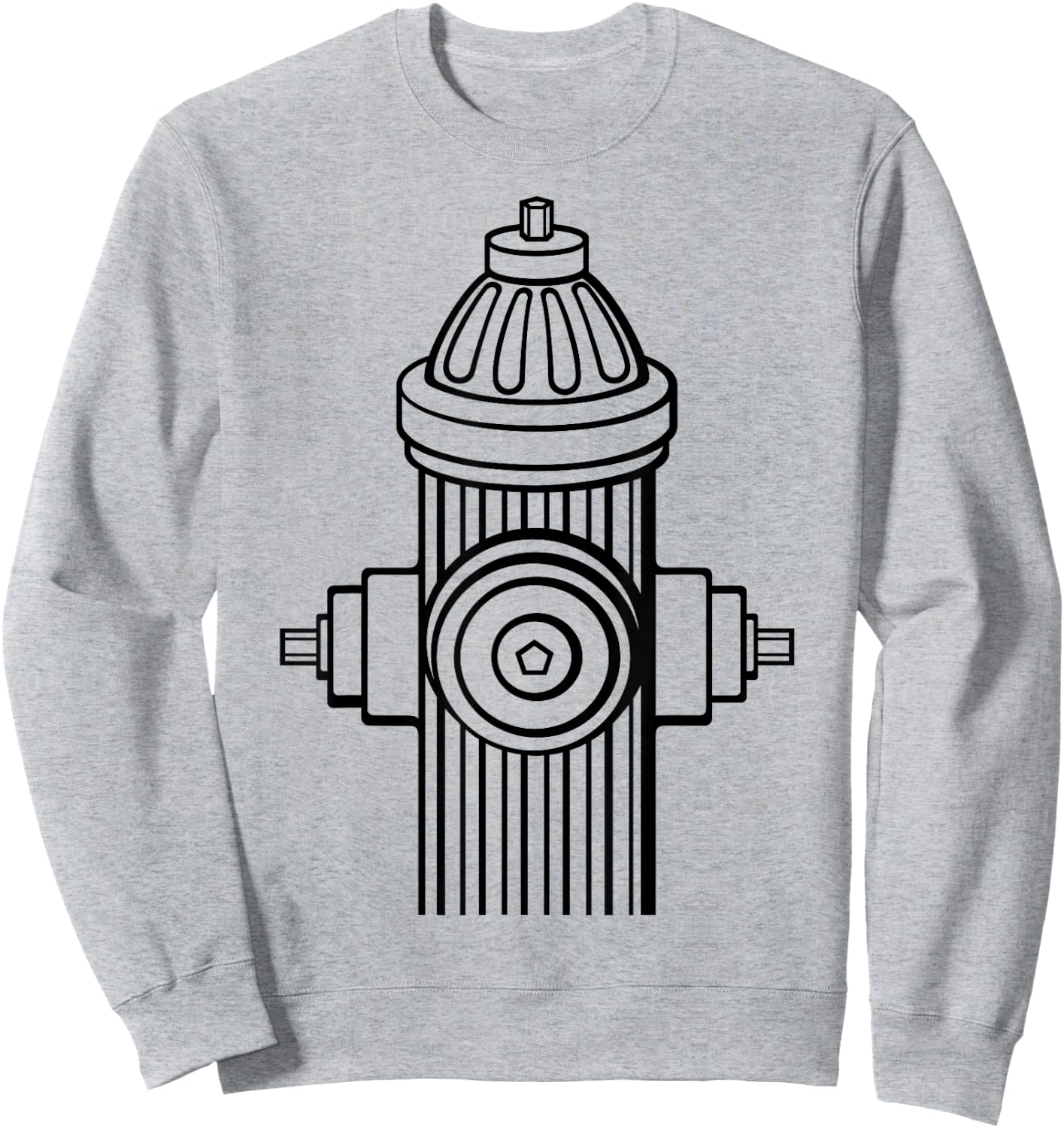 Fire Hydrant - Lazy Halloween Costume Firefighter Fireman Sweatshirt - Sweatshirt | Ash