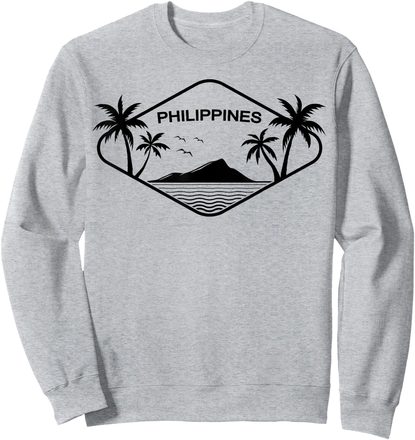 Philippines Island Palms Southeast Asia Gift Souvenir Leyte Sweatshirt - Sweatshirt | Ash