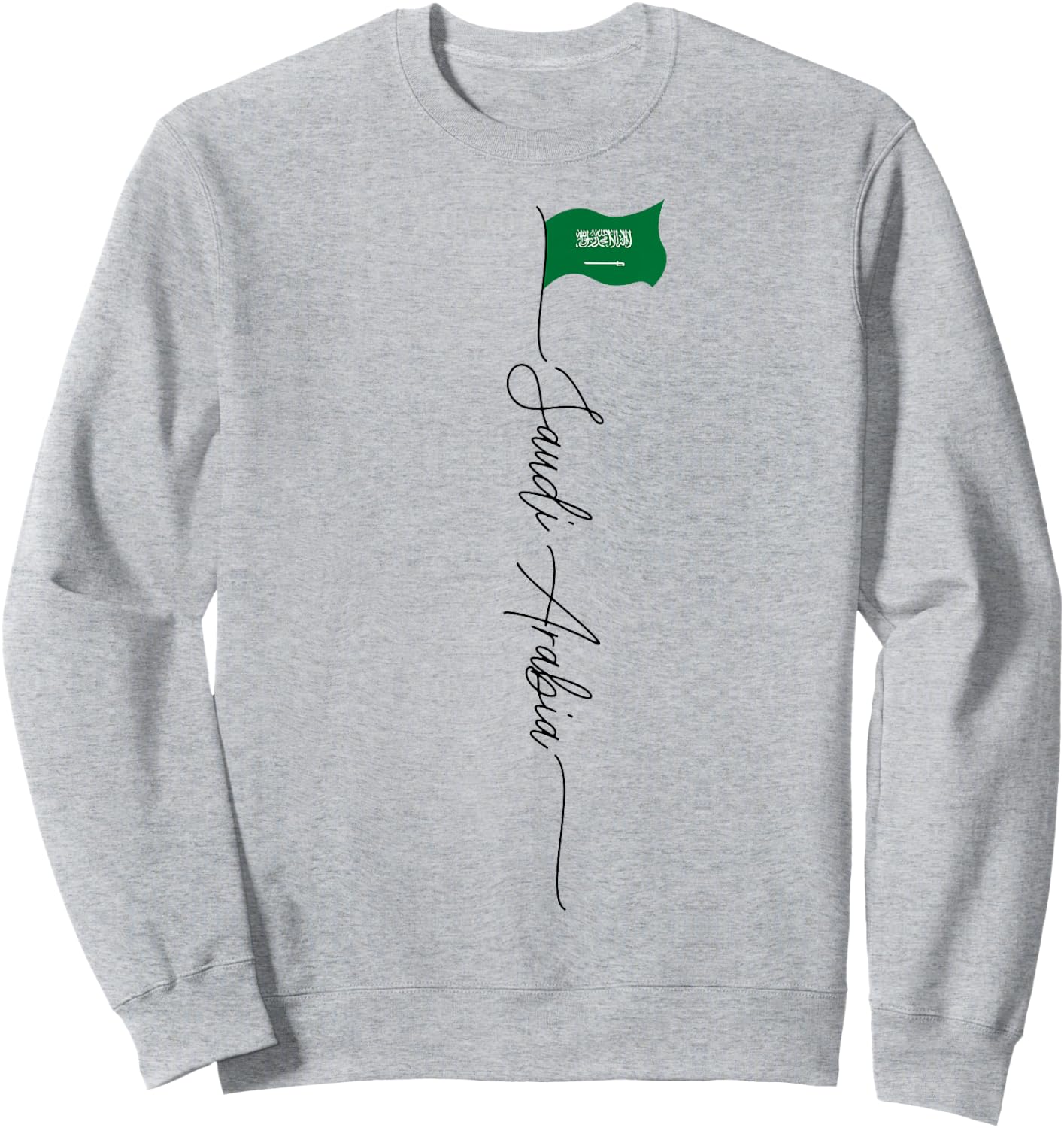 Saudi Arabia, flag of Saudi Arabia, patriotic Saudi flag Kids Men Sweatshirt - Sweatshirt | Ash